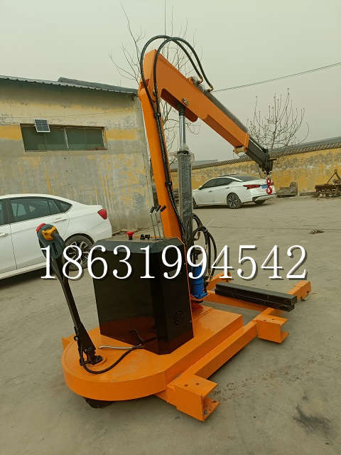 饶阳县自卸车厢随车吊 自制轮式四不像起重机 四驱平板吊 5吨 贵盛